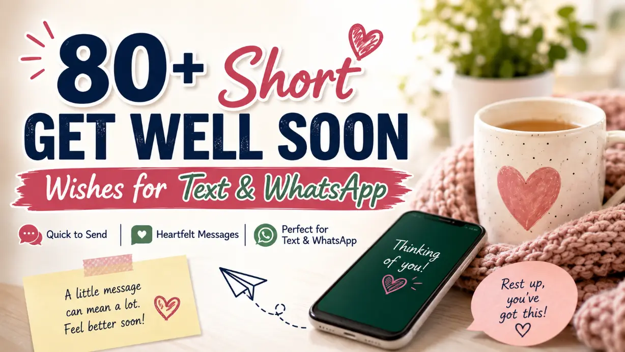 Get Well Soon Wishes for Text & WhatsApp
