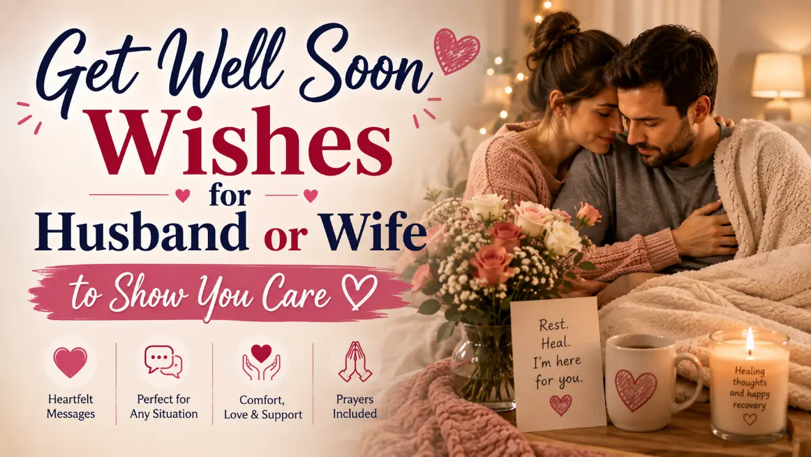 Get Well Soon Wishes for Wife and husband
