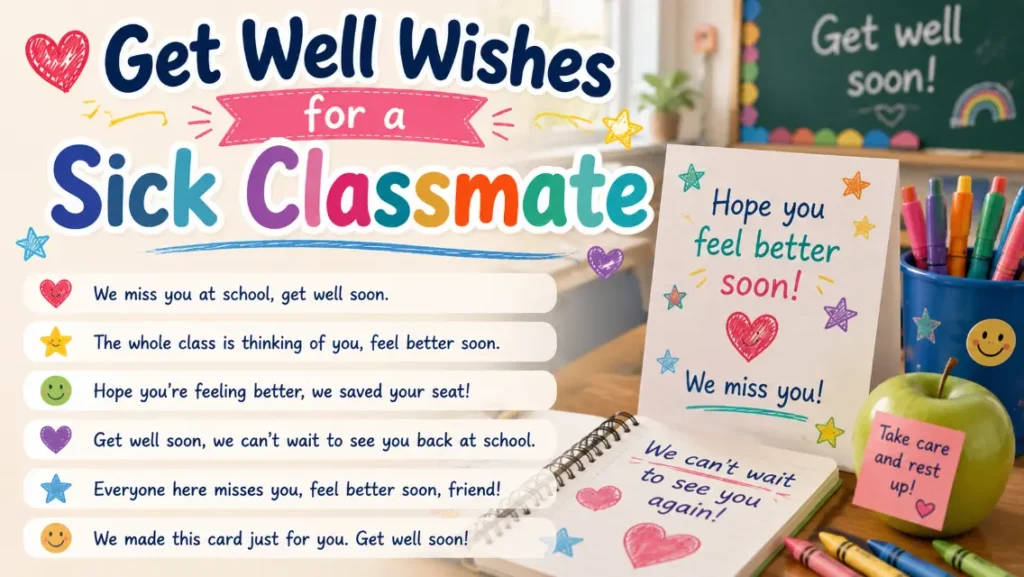 Get Well Wishes for a Sick Classmate