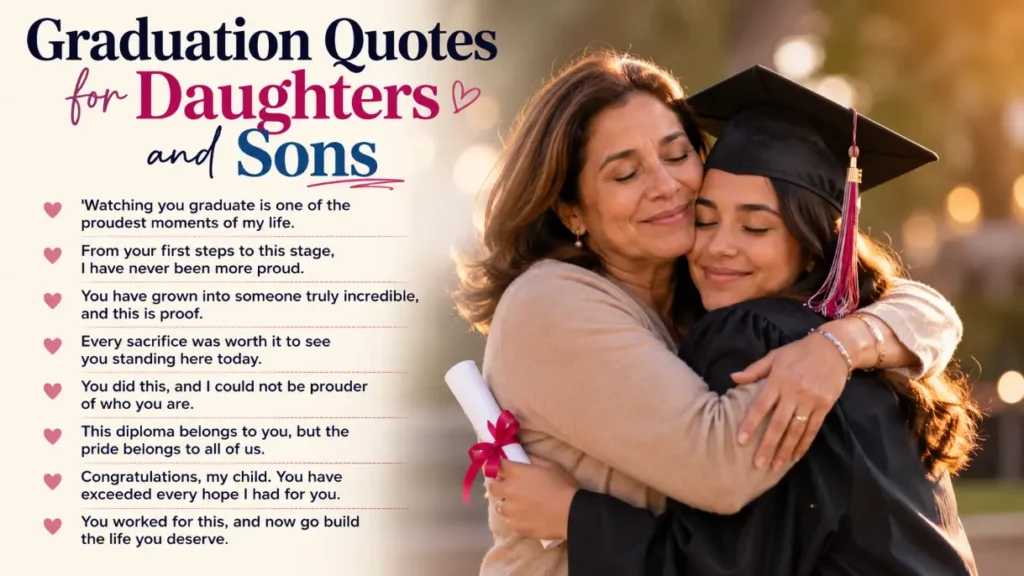 Graduation Quotes for Daughters and Sons
