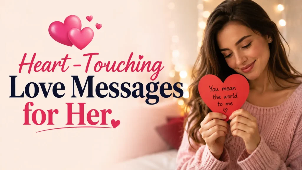 Heart-Touching Love Feelings Messages for Her