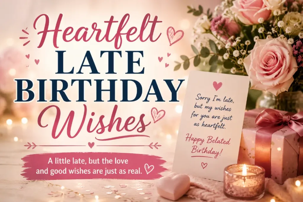 Heartfelt Late Birthday Wishes