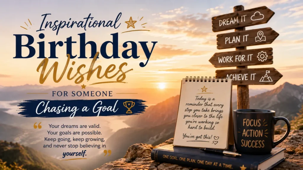 Inspirational Birthday Wishes for Someone Chasing a Goal