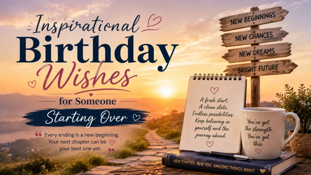 Inspirational Birthday Wishes for Someone Starting Over