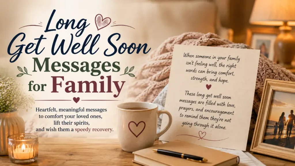 Long Get Well Soon Messages for Family