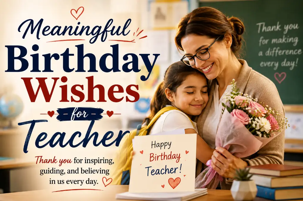 Meaningful Birthday Wishes for Teacher