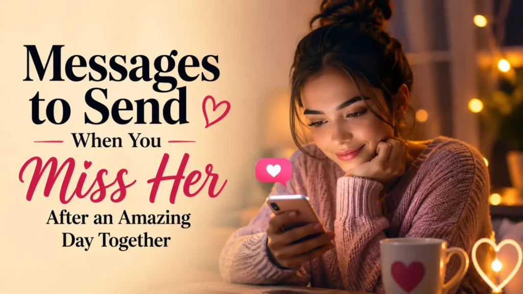 Messages to Send When You Miss Her After an Amazing Day Together