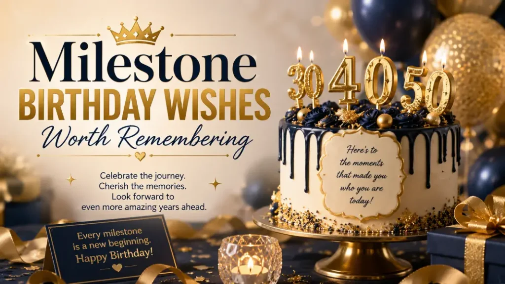Milestone Birthday Wishes Worth Remembering