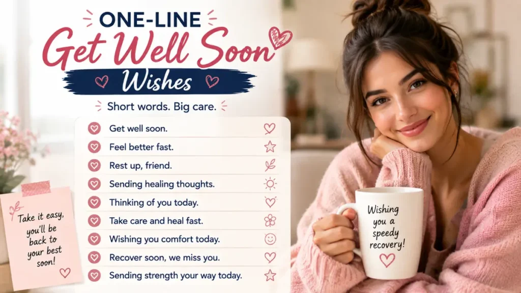 One-Line Get Well Soon Wishes