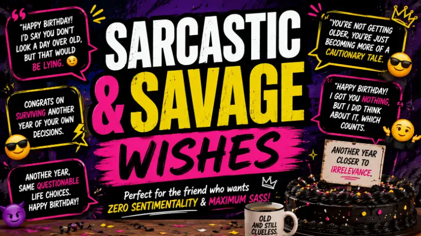 Sarcastic & Savage Wishes