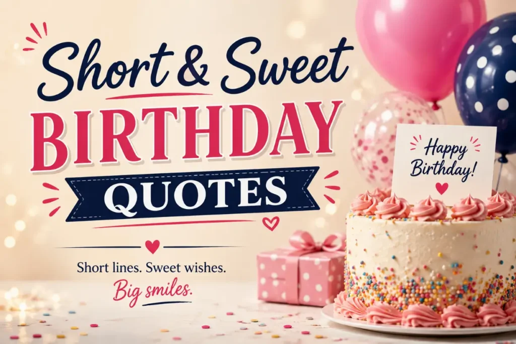 Short & Sweet Birthday Quotes