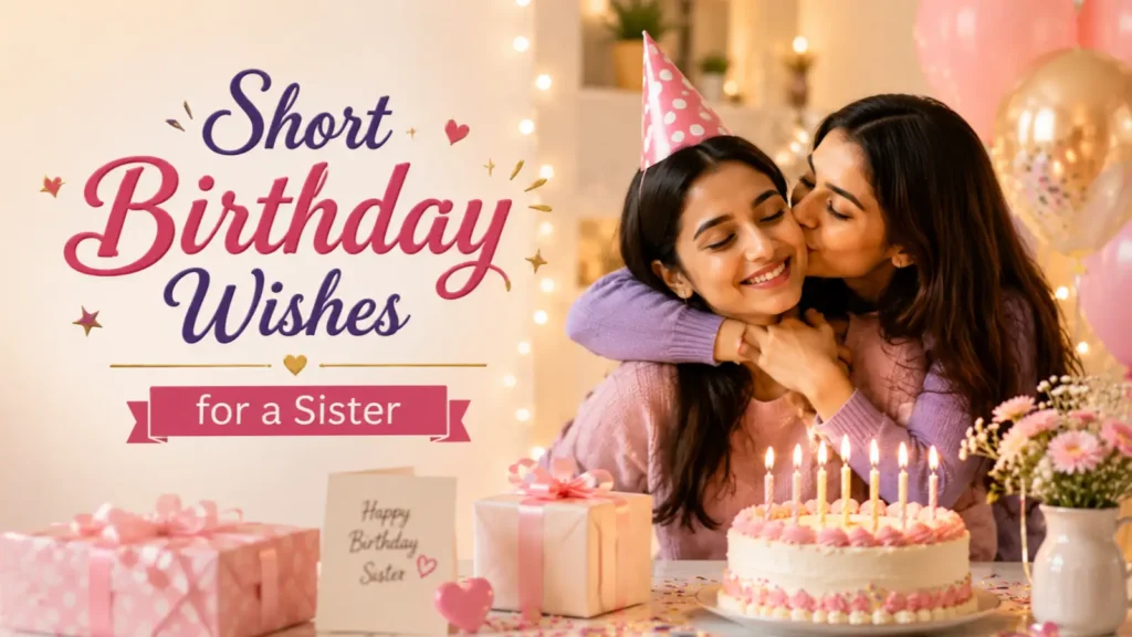 Short Birthday Wishes for a Sister