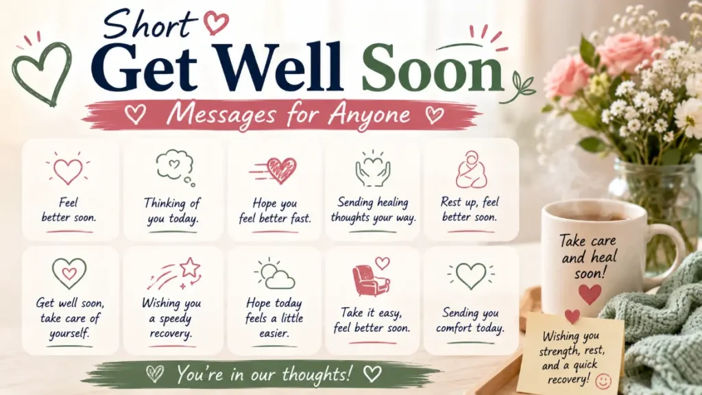 Short Get Well Soon Messages for Anyone