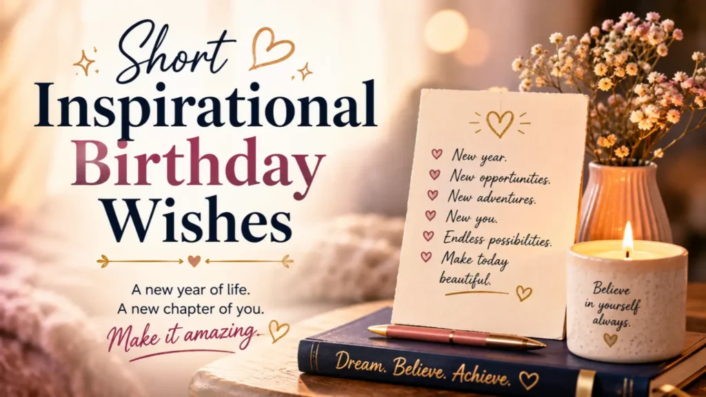 Short Inspirational Birthday Wishes