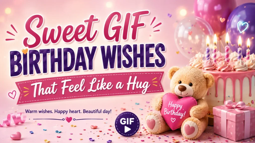 Sweet GIF Birthday Wishes That Feel Like a Hug