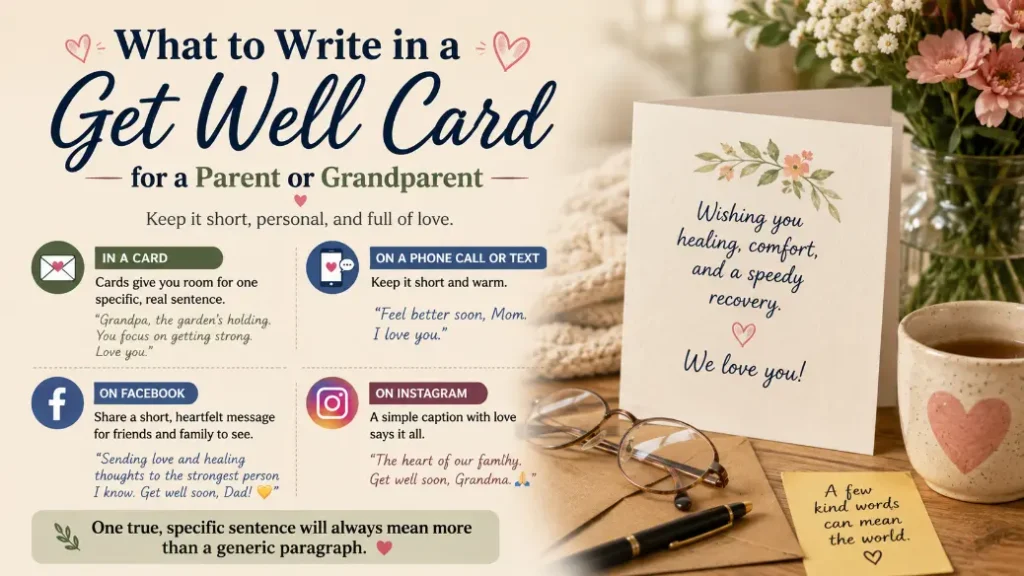 What to Write in a Get Well Card for a Parent or Grandparent
