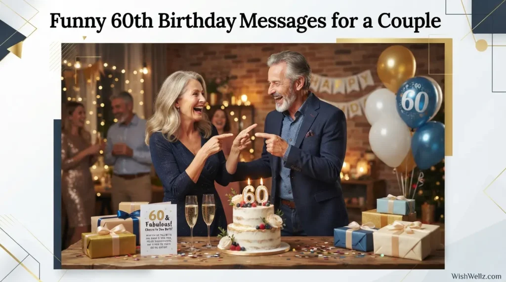Funny 60th Birthday Messages for a Couple