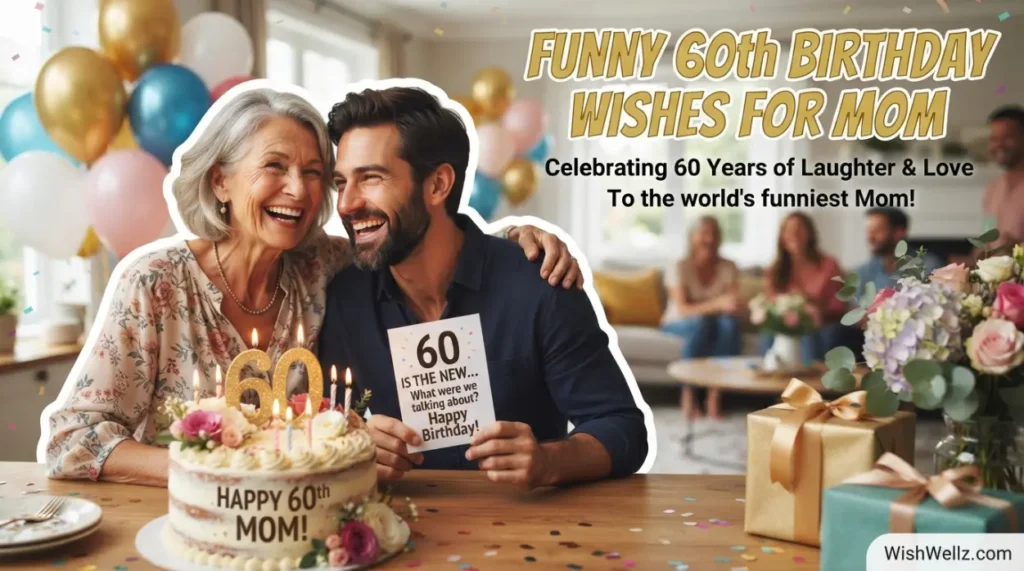 Funny 60th Birthday Wishes for Mom