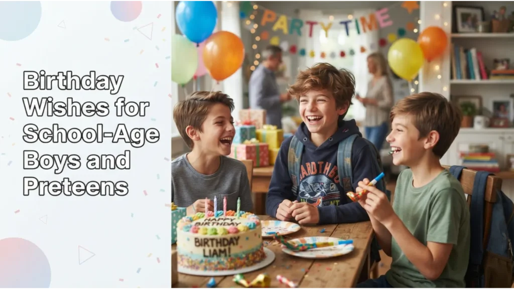 Birthday Wishes for School-Age Boys and Preteens