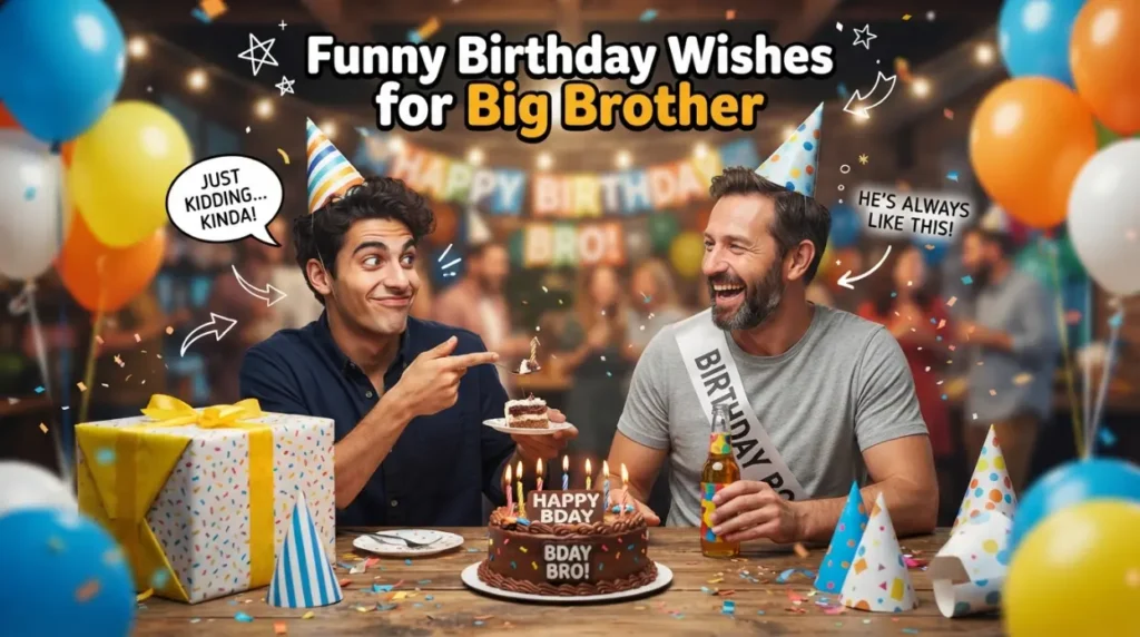 Funny Birthday Wishes for Big Brother