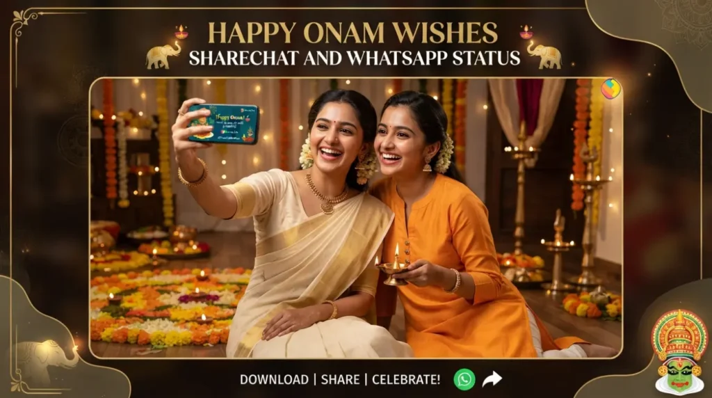 Happy Onam Wishes for ShareChat and WhatsApp Status