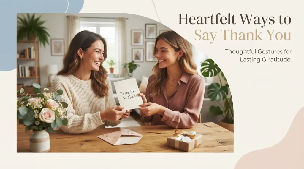 Heartfelt Ways to Say Thank You