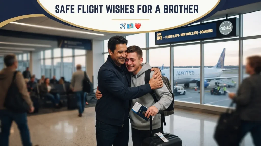 Safe Flight Wishes for a Brother