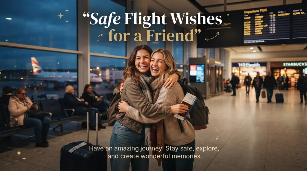 Safe Flight Wishes for a Friend