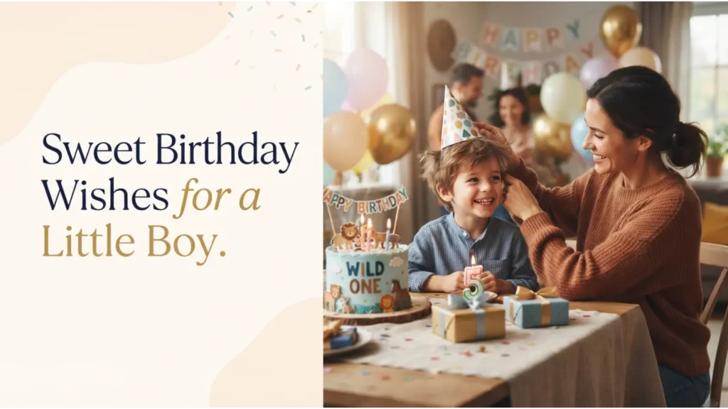 Sweet Birthday Wishes for a Little Boy