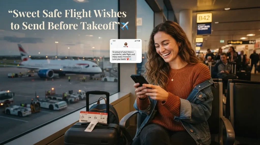 Sweet Safe Flight Wishes to Send Before Takeoff