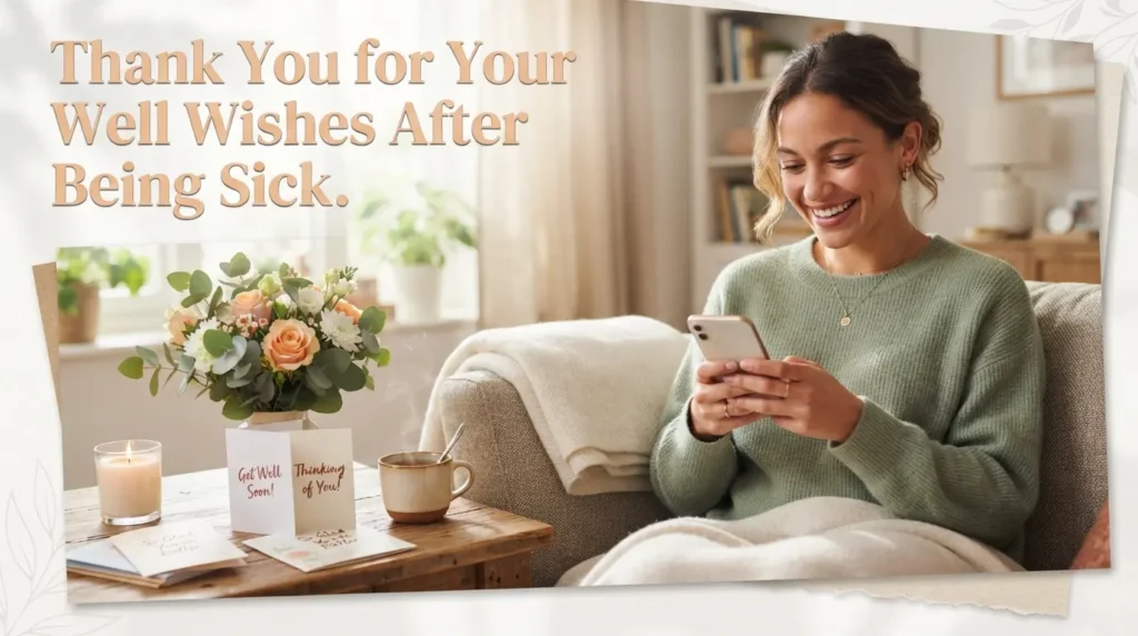 Thank You for Your Well Wishes After Being Sick