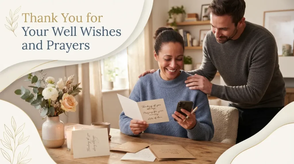 Thank You for Your Well Wishes and Prayers