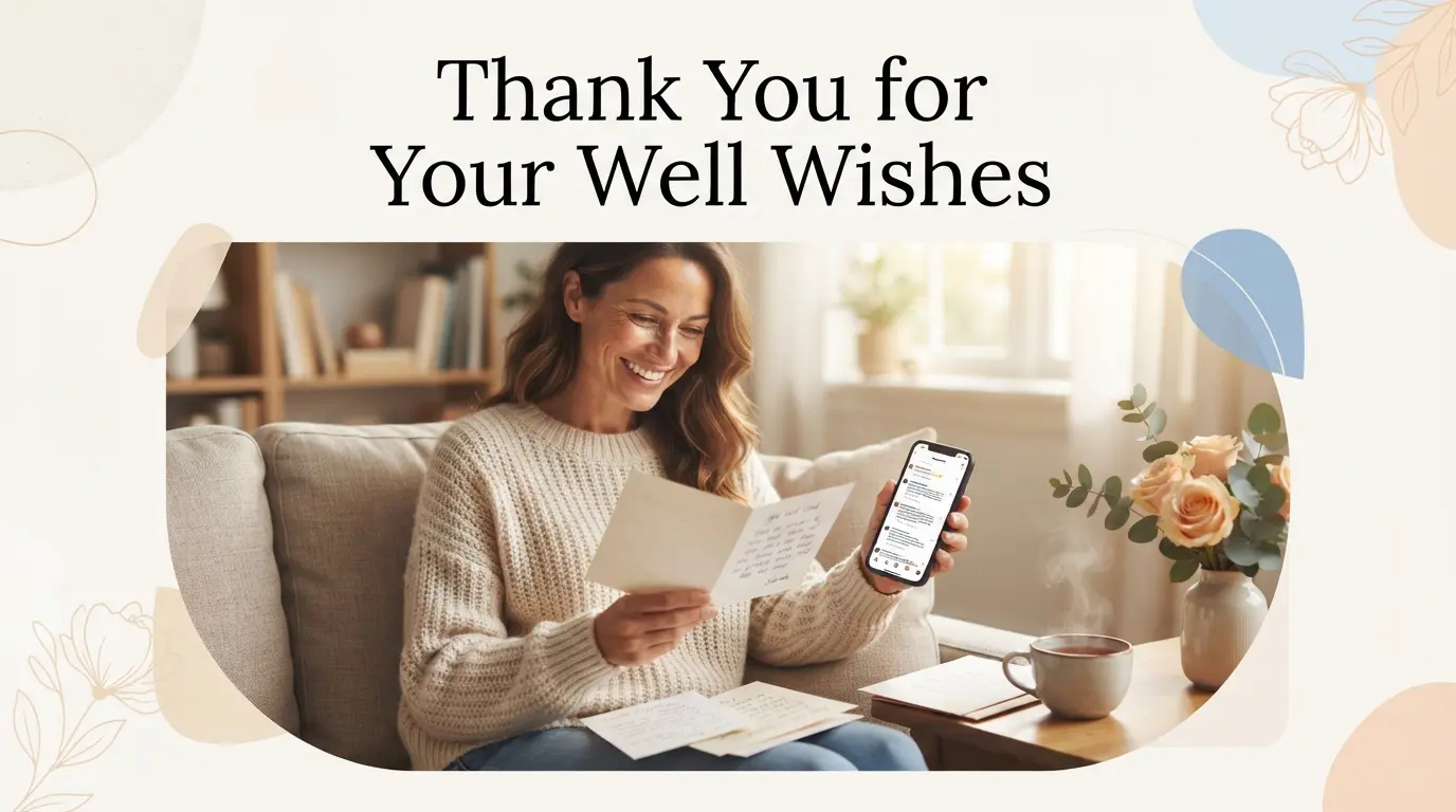 Thank You for Your Well Wishes