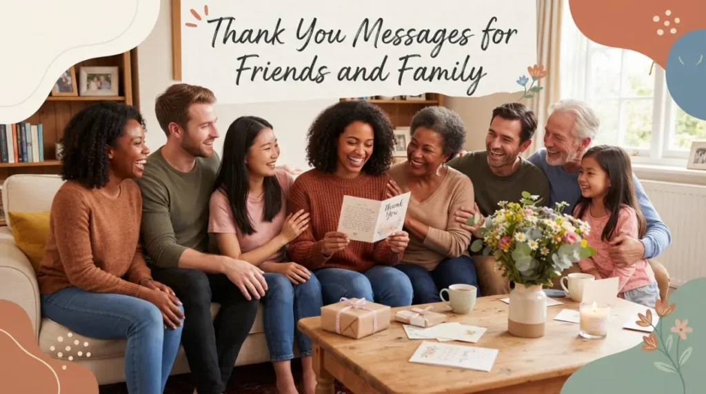 Thank You Messages for Friends and Family